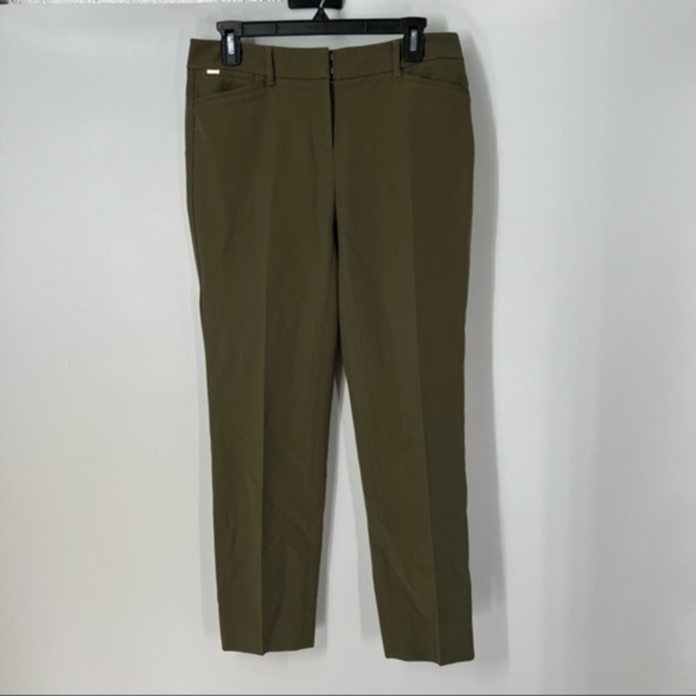 Whbm Slim ankle pant olive green size 2
